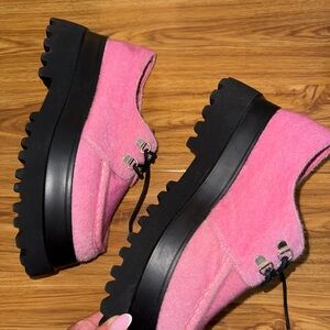 ASOS DESIGN Pink Platform Women's Shoes Loafers